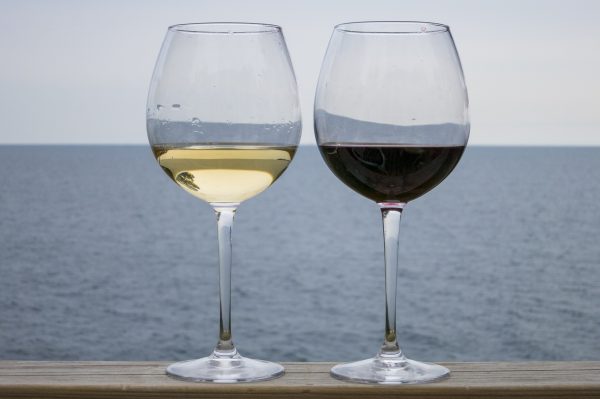 Glas Wein weiß/rot 35 cl
